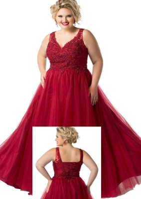 Plus Size Prom Dress 664