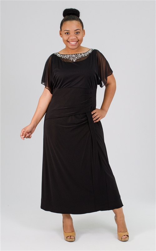 plus size mother of bride dress