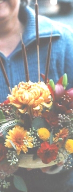 fallcenterpieceblossoms&balloons