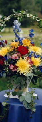 Summer Basket Wedding Centerpiece