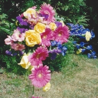 A Summery Mix Bridal Bouquet