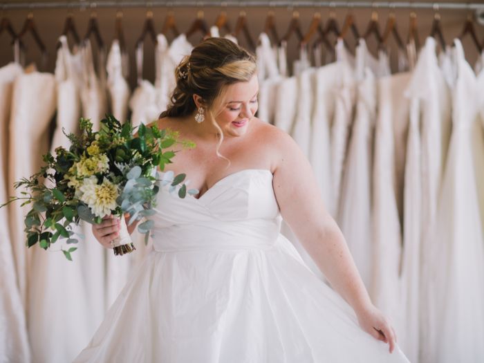 Selection-of-plus-size-wedding-dresses-at-Christine's-Bridal-in-Vermont