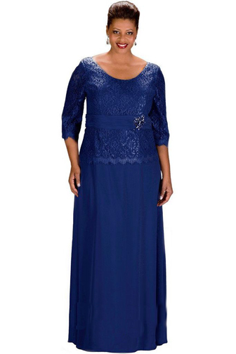 3/4-sleeve-plus-size-formal-gown