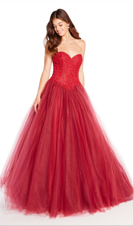 Red-prom-ball-gown