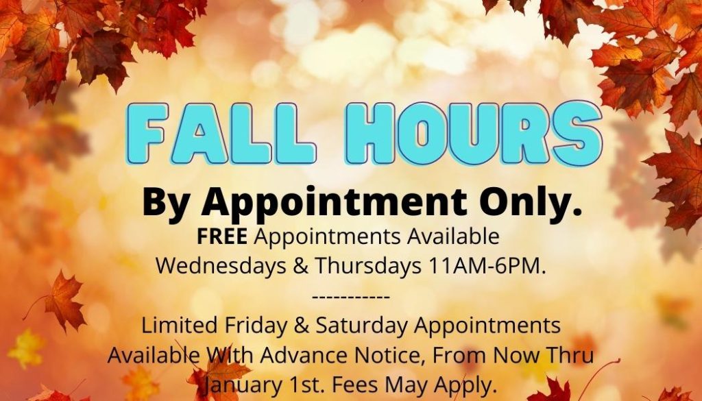 New Fall Hours