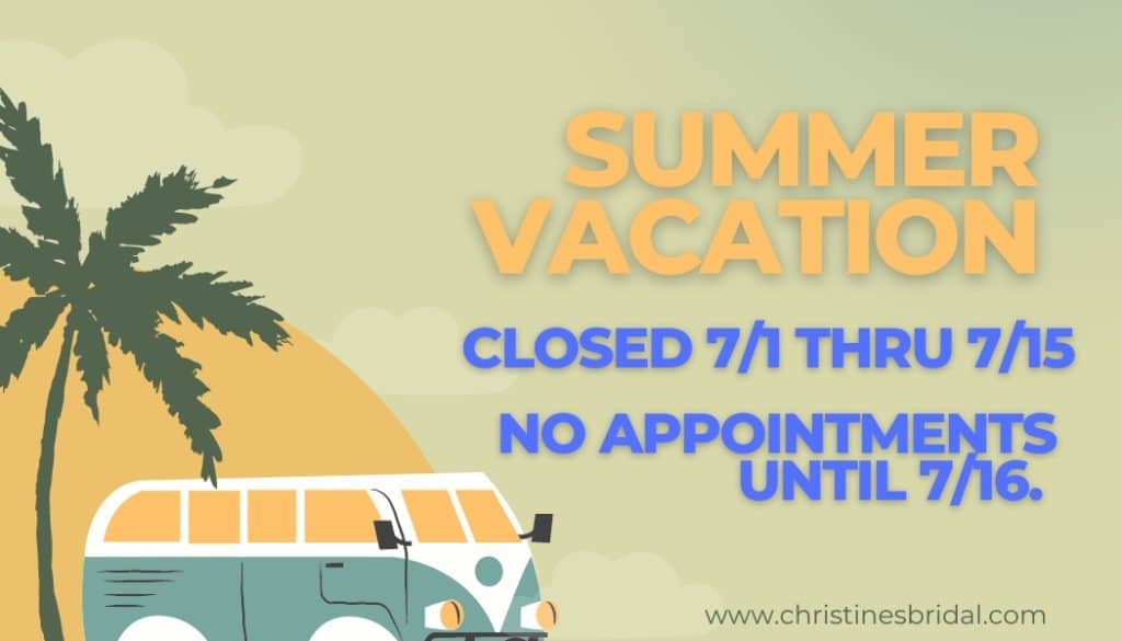 Summer Vacation Hours