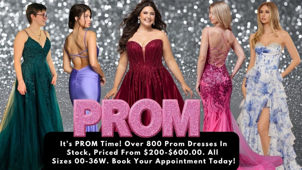 Prom 2026 is here! Vermont and New Hampshire prom dresses near me, and plus size prom dresses at Christine's Bridal & Prom!